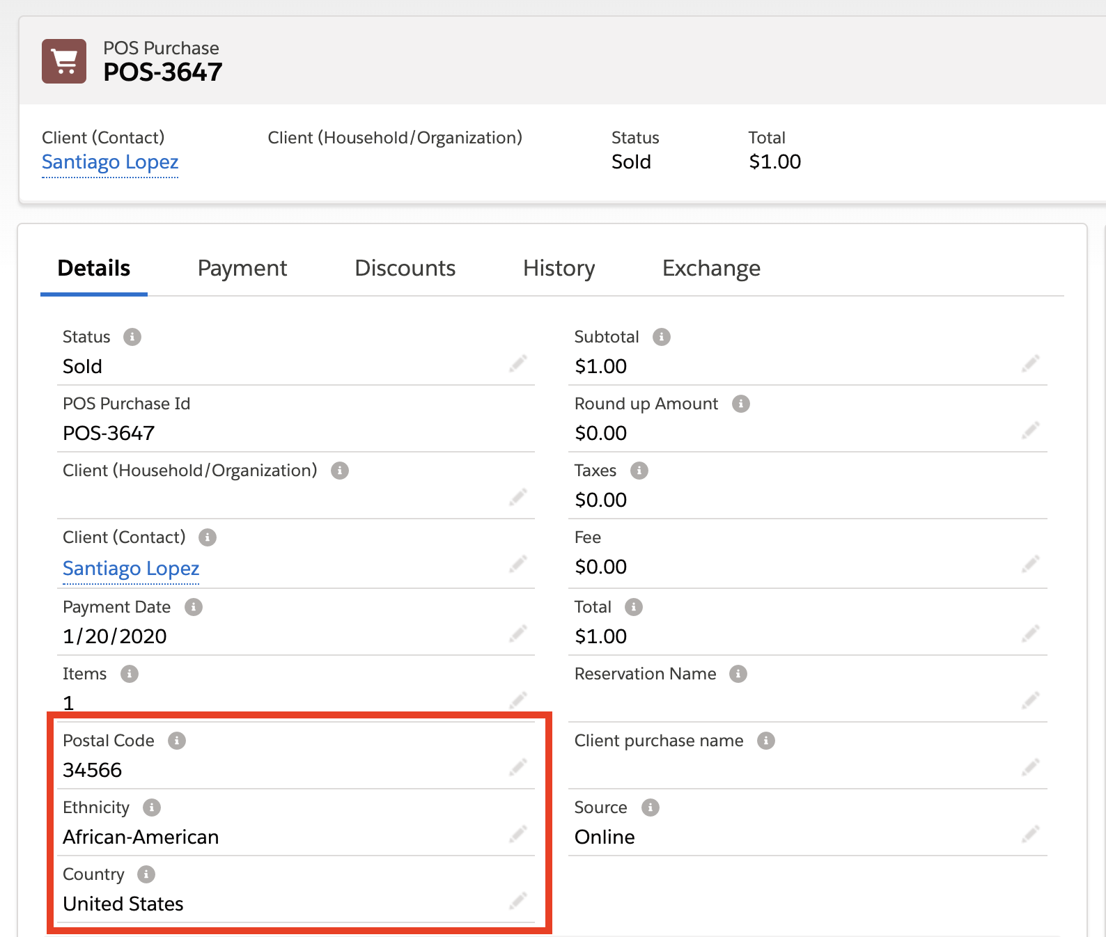 POS Mobile Requesting ZIP Code and additional information on New