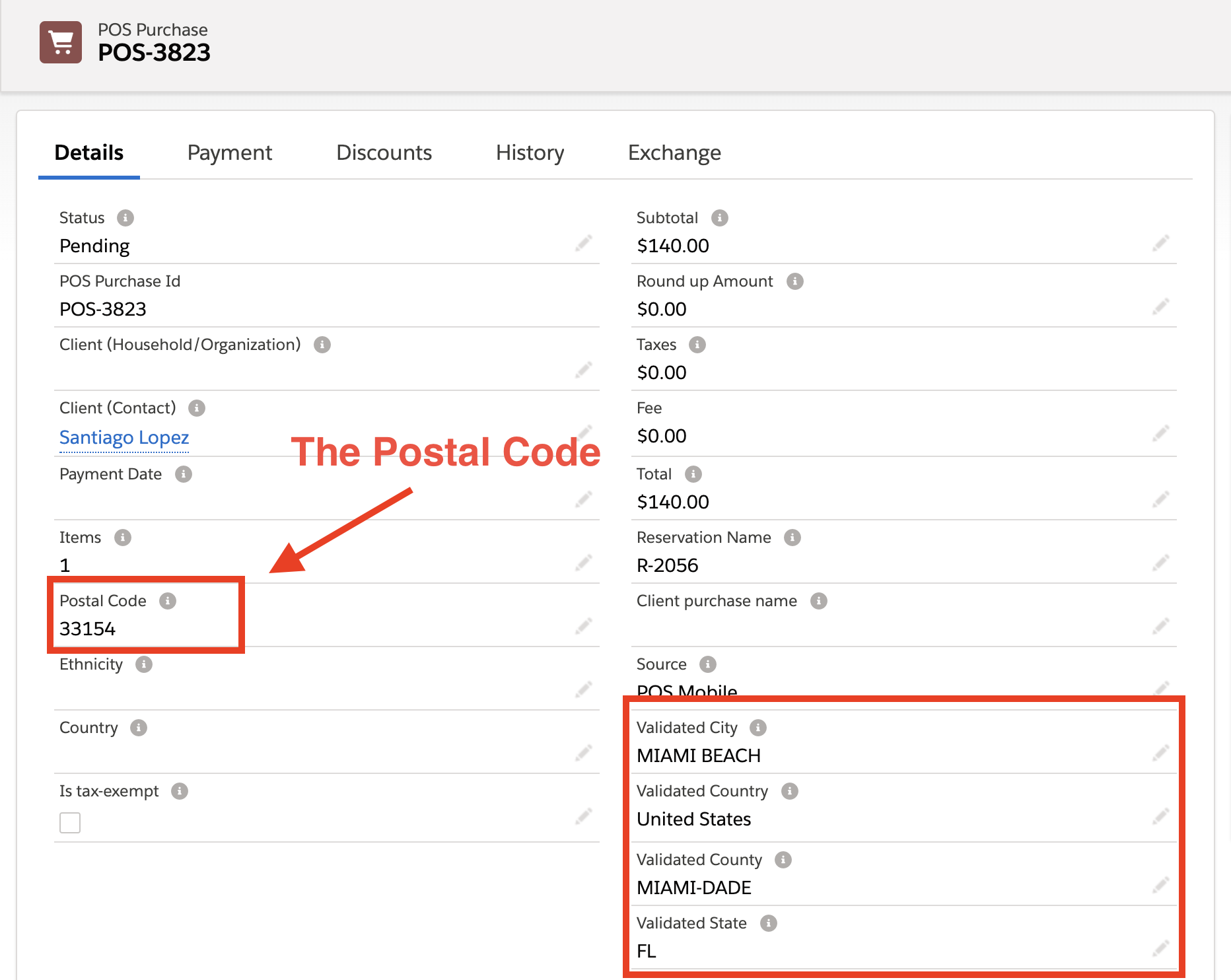 Validate Location through the Postal Code