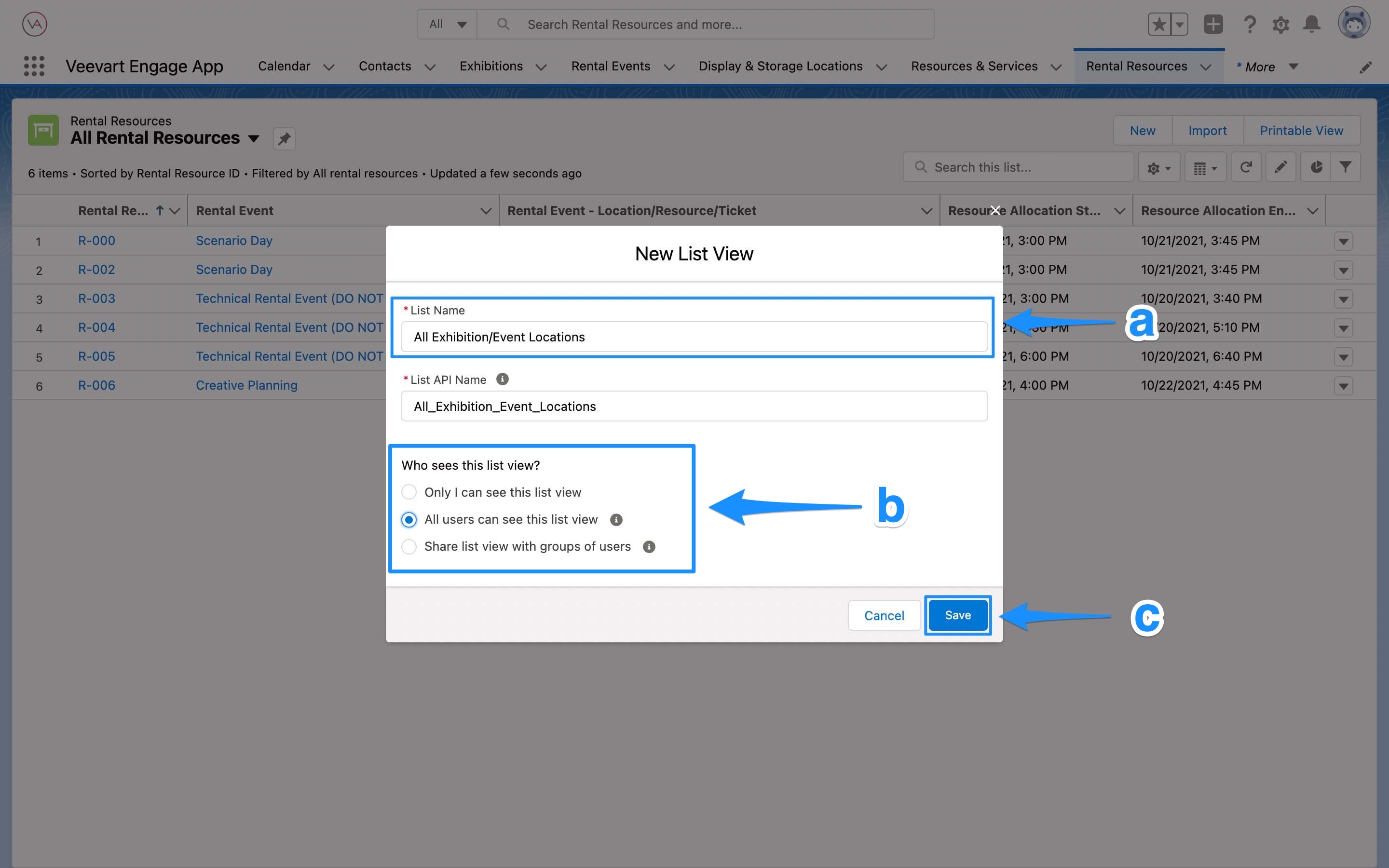 How to create list views in Salesforce