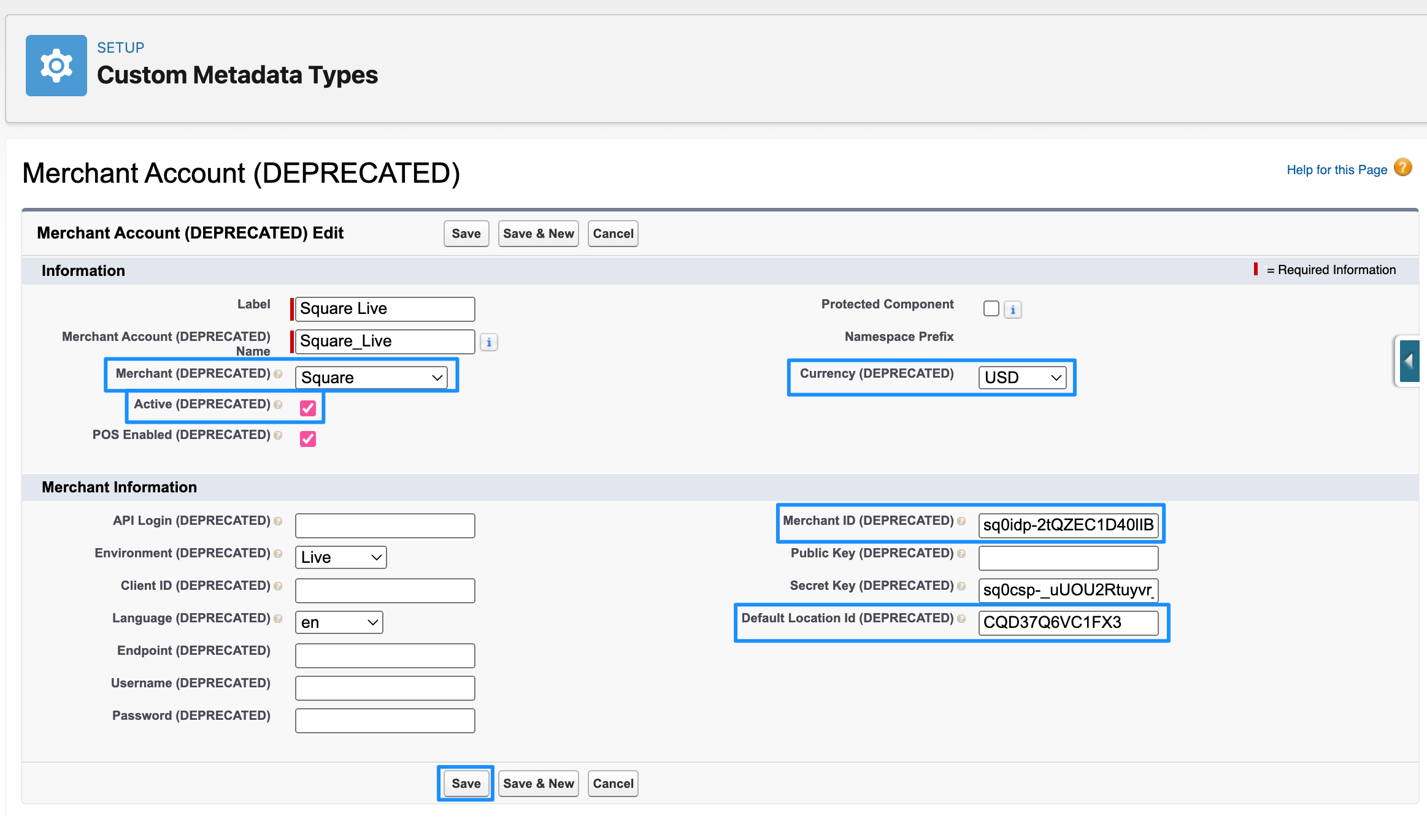 Setting Up your Square Account in Salesforce